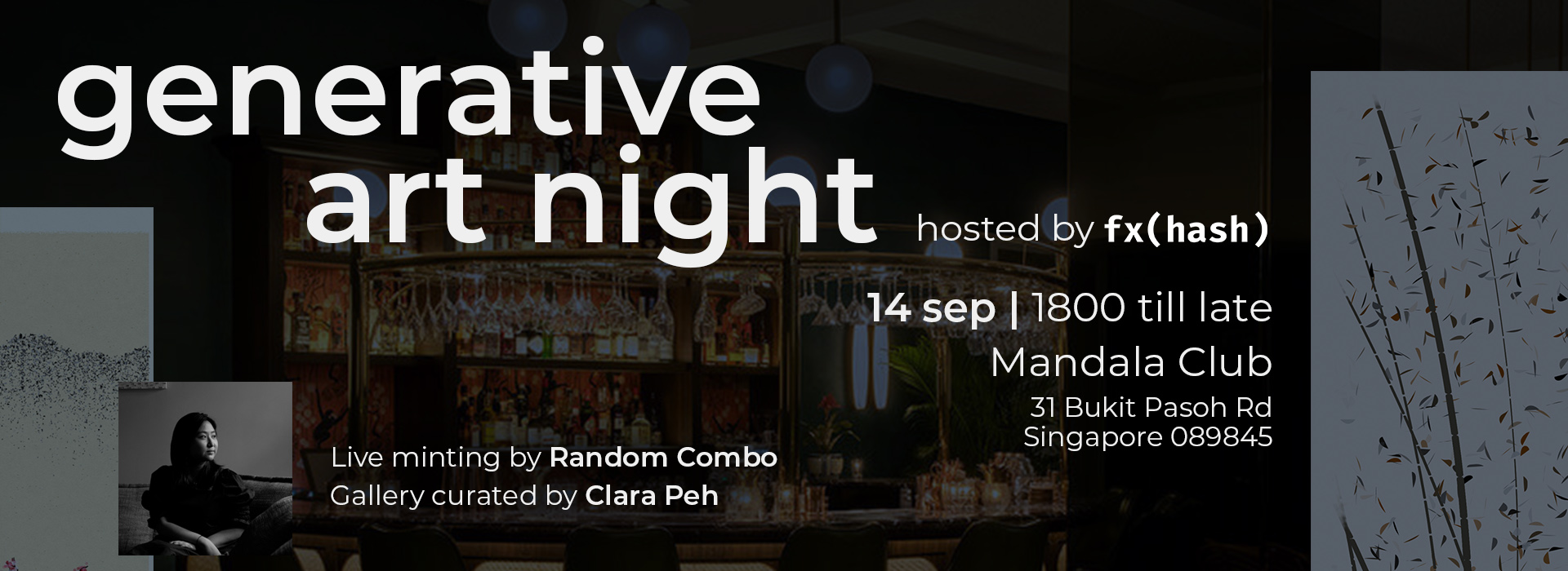 Generative Art Night, hosted by fxhash in collaboration with Tezos, TZ APAC, and Mandala Club